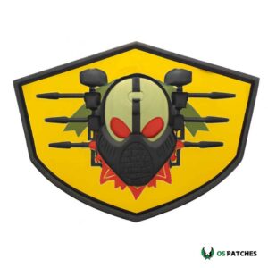 Paintball helmet guns Pvc Patch