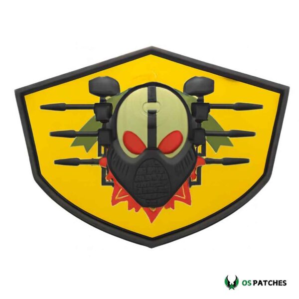 Paintball helmet guns Pvc Patch
