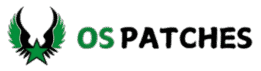 OS Patches logo green and black